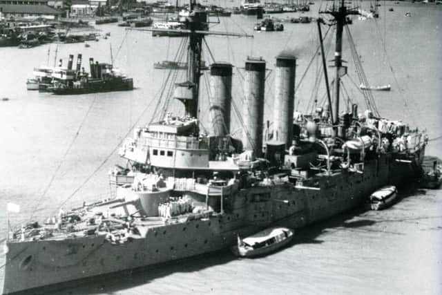 The Japanese ship Izumo in Shanghai