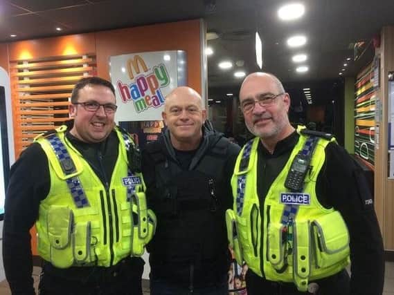 Ross Kemp with the South Yorkshire Specials
