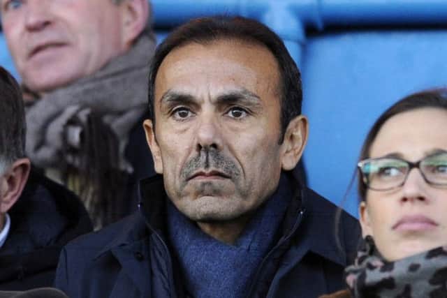 Owls new Manager Jos Luhukay watches from the stands...Pic Steve Ellis