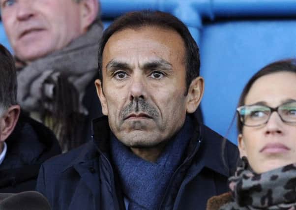 Owls new Manager Jos Luhukay watches from the stands...Pic Steve Ellis