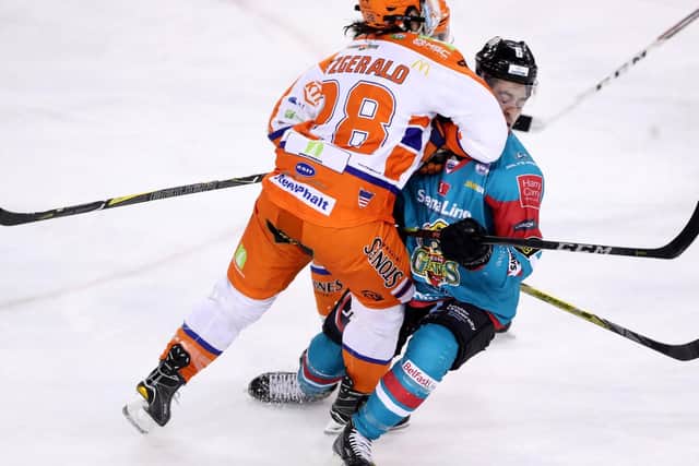 Zack Fitzgerald connects at Belfast Giants