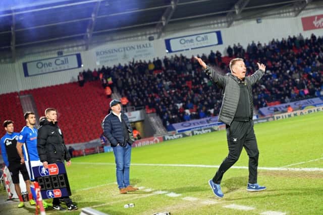 Doncaster Rovers manager Darren Ferguson appeals. Picture: Marie Caley