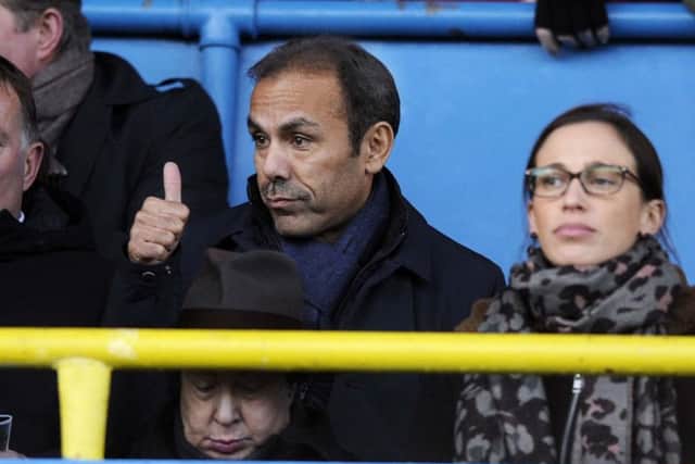 Owls new Manager Jos Luhukay watches from the stands...Pic Steve Ellis