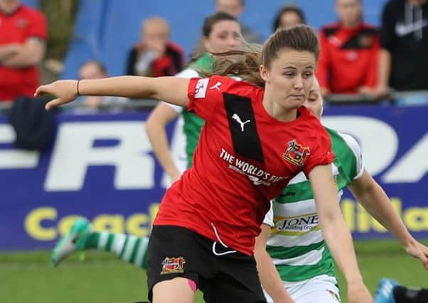 Hannah Cain scored Sheffield FC Ladies' sixth-minute goal. Photo Julian Barker