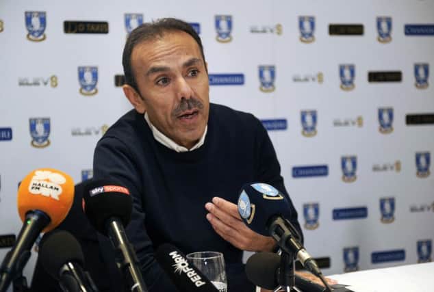 Pictured is the Press Conference at Hillsborough for the new Sheffield Wednesday Mananger Jos Luhukay....Pic Steve Ellis