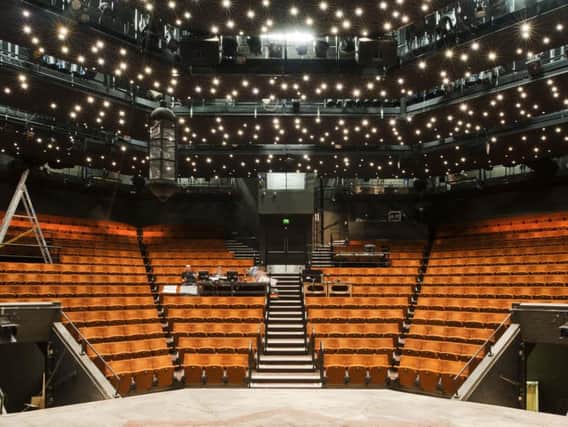 The Crucible's thrust stage gives the venue a distinct edge.