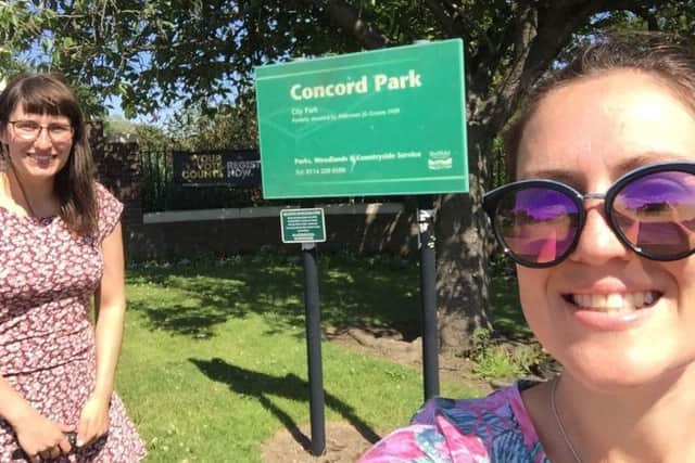 Concord Park is one of Sheffield's best connected parks, say the duo (photo: Jenni Sayer/Laura Appleby)