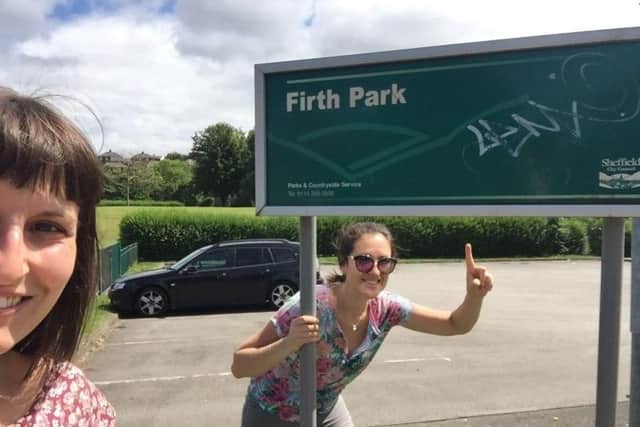 The friends hope to develop an app to help others find out about Sheffield's many parks and green spaces (photo: Jenni Sayer/Laura Appleby)