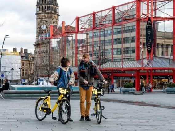 A dockless bike scheme has been launched in Sheffield