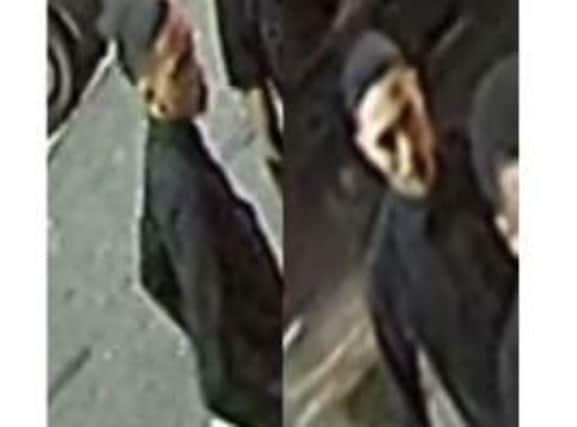 CCTV of men wanted in connection with the incident.