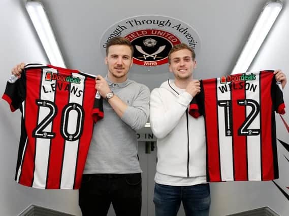 Lee Evans and James Wilson, Sheffield United's new signings