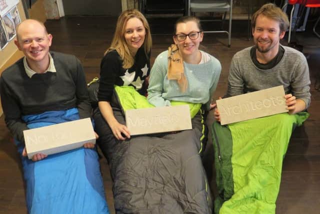 Norton Mayfield Architects are the first team to sign up for the  St Wilfrids Sleep Out