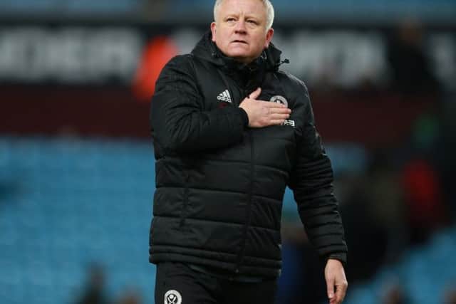 Blades boss Chris Wilder