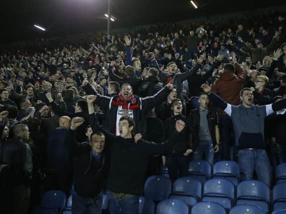 Sheffield United fans celebrate against Leeds United - Simon Bellis/Sportimage