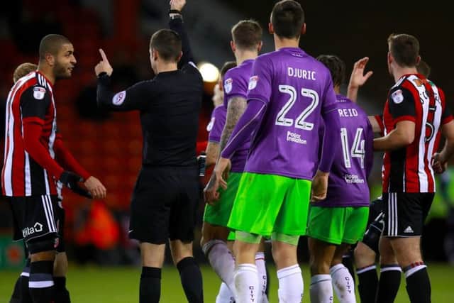 Blades boss Chris Wilder was angry at Coote's red card for Fleck against Bristol City.