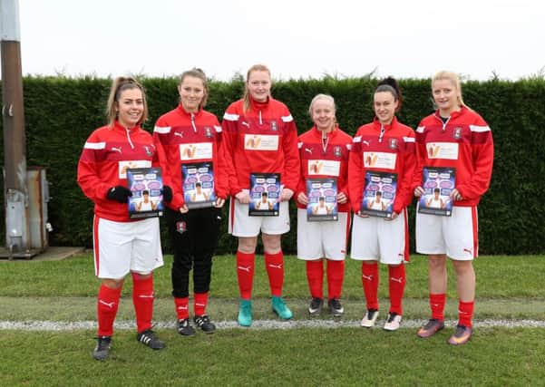 Members of RULFC promoting the South Yorkshire and Bassetlaw Cervical Screening Campaign