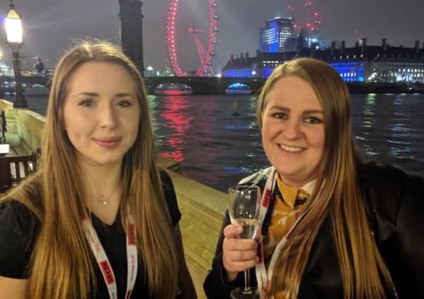 L to R Electricians Helen Colwil and Shauna Wigglesworth attended a House of Commons event celebrating the work being done to encourage more women to work in trades