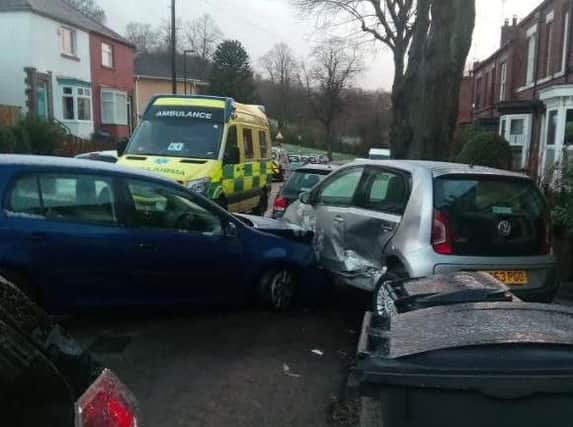 Paramedics called to crash in Sheffield
