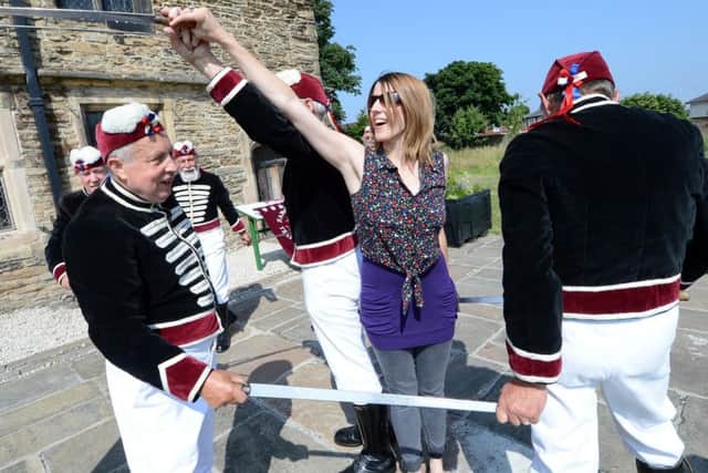 The Handsworth Sword dancers were joined by Star reporter Nik Brear, as they showed her the dying art of dancing with swords at Manor Laodge.