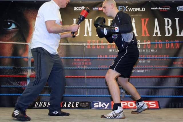 Adam Etches training with Andy Marlow