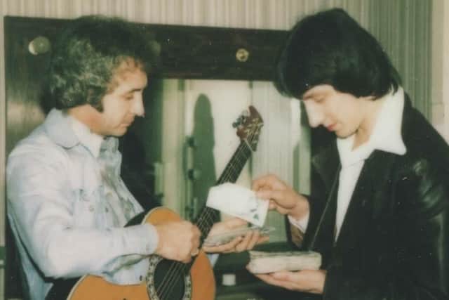 Tony Christie with Mike Ryal working together back in the 1970s