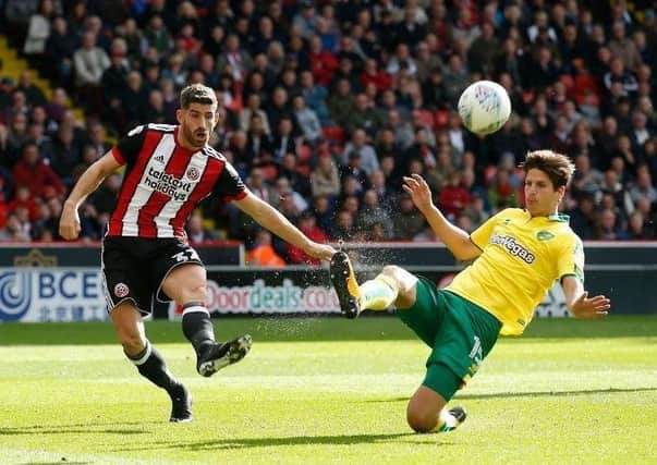 Ched Evans in action against Norwich City earlier this season