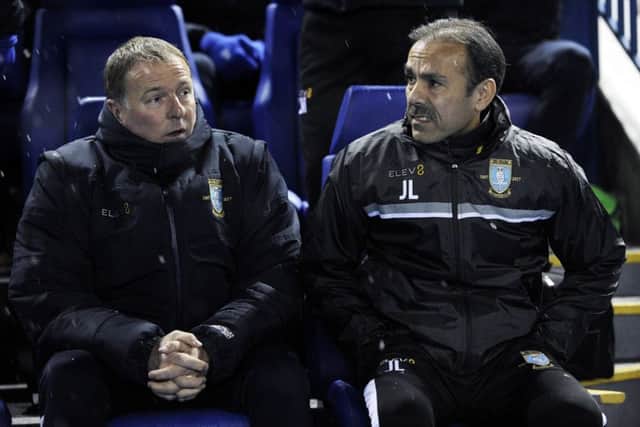 Owls boss Jos Luhukay, right, and his assistant Remy Reynierse.