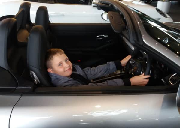 Jack Rollet, aged 11, who is his mums full time carer has been treated to a ride in a Porsche, thanks to Sheffield Young Carers.