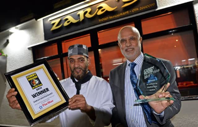 Zara's Restaurant is voted Curry House of the year 2017, by Sheffield Star readers. Anamul Hoque, head chef and Shahbaz Choudhry, manager, pictured. Picture: Marie Caley NSST Zara's MC 8