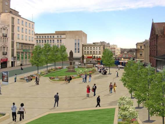 How Fitzalan Square would look after the Knowledge Gateway project is completed.