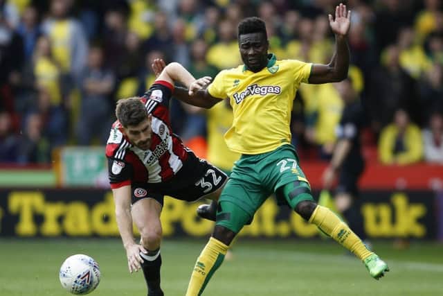 But Sheffield United were frustrated by Norwich City's gamesmanship: Simon Bellis/Sportimage