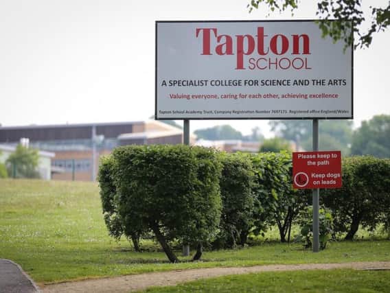 Sixth form pupils are celebrating at Tapton School, in Crosspool