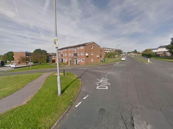 Dyche Lane, Jordanthorpe, where shots were reportedly fired on Monday (photo: Google)