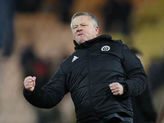 Chris Wilder at the final whistle