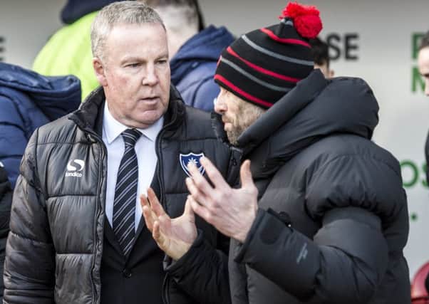 Paul Warne with Kenny Jackett. Pictures: Dean Atkins