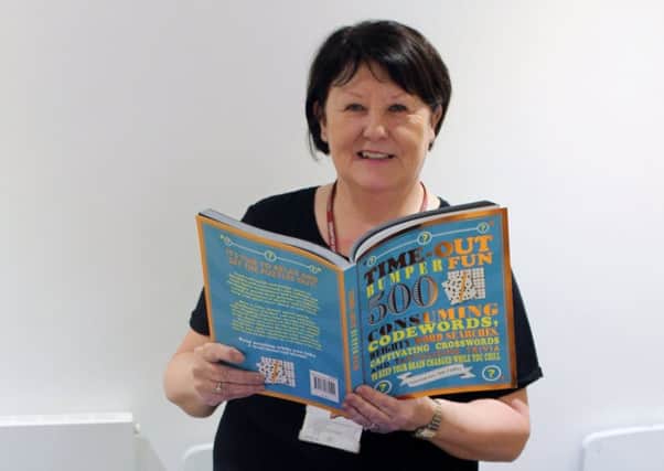 Retired teacher Karen McSweeney (pictured) has been volunteering at the Northern General Hospital  in Sheffield for more than four years. She has created an activity box to give those waiting to be discharged from hospital something interesting to do whilst they wait.