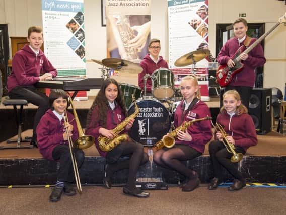 Members of Doncaster Youth Jazz Association at their Wheatley base