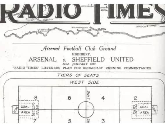The 1927 copy of the Radio Times with the numbered grid which many believe inspired the phrase "back to square one."