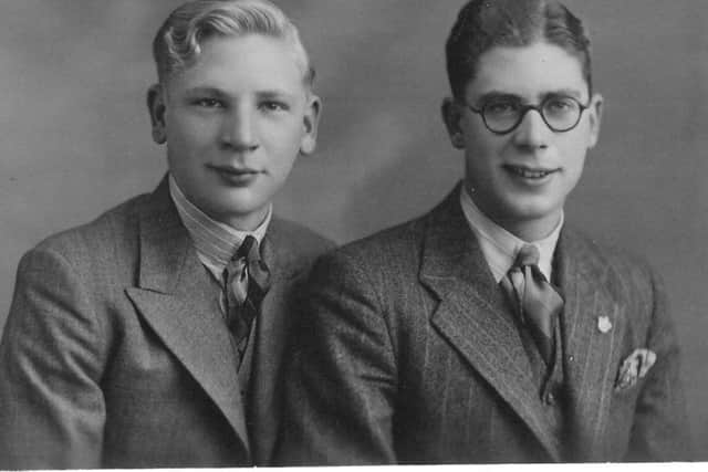 Frank (left) with his brother Donald
