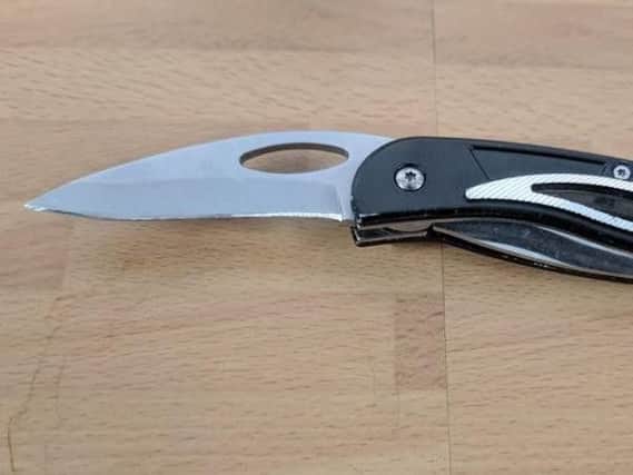 This knife was seized by South Yorkshire Police on the Manor estate