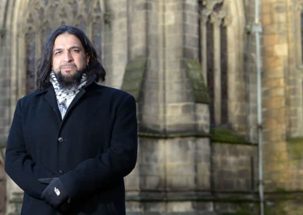 18 Jan 2018........ Barrister Gul Nawaz Hussain, who has dealt with some of the county's most serious crimes and has chambers in both Sheffield and London,  is pictured outside Sheffield Cathedral. Picture Scott Merrylees