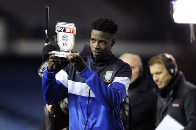 Sky TV's Man of the Match Owls Lucas Joao.....Pic Steve Ellis