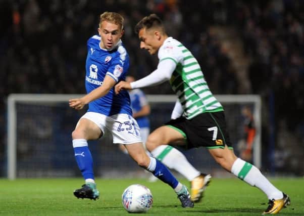 All the action from Chesterfield's home game against Yeovil Town.