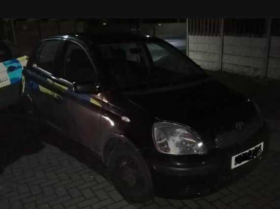 A car was seized by the police after it was abandoned during a pursuit in Darnall