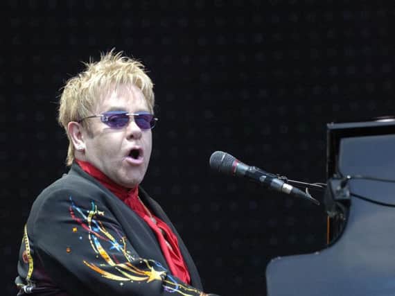 Sir Elton rocks the Keepmoat in 2008.