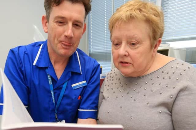 Janet Blair has praised the innovative MS urology clinic at the Royal Hallamshire Hospital which has helped with her condition. The service has led to a decline in the number of hospital admissions resulting from MS-related urinary tract infections. Picture: Chris Etchells/The Star