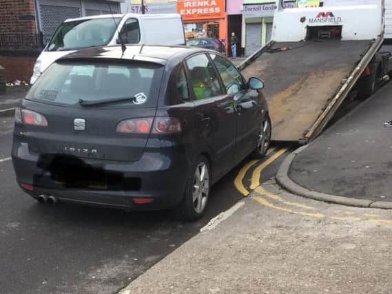 Police seized this Seat Ibiza in Darnall. Picture: Sheffield South East NHP.