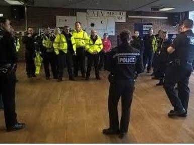 A police day of action was held in Sheffield yesterday
