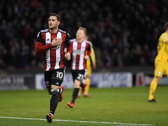 Billy Sharp celebrates his winner from the spot