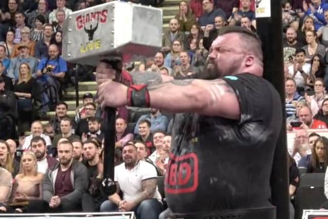 Eddie hammered the opposition to retain his Britain's Strongest Man title for a record fifth consecutive year